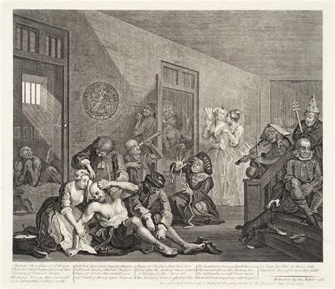 ‘A Rake’s Progress (plate 8)‘, William Hogarth, 1735–63 Tate