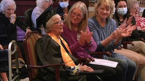 ‘Follow your heart’: 102-year-old woman receives college degree