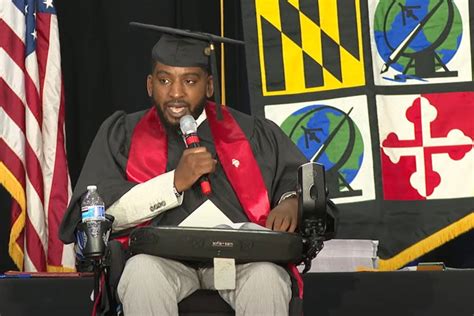 ‘Get back up the best way you can’: U.Md. grad delivers commencement speech on facing adversity