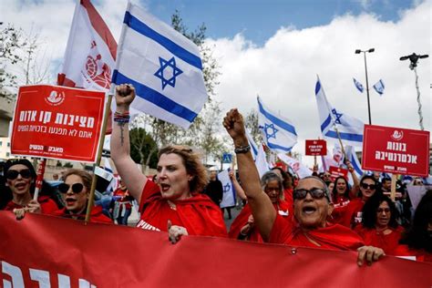 ‘Historic’ strikes leave Israel at standstill with crowds in streets to protest judicial reform