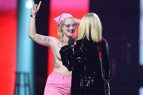 ‘Just tell Avril I’m not mad,’ says topless Junos protester after being charged