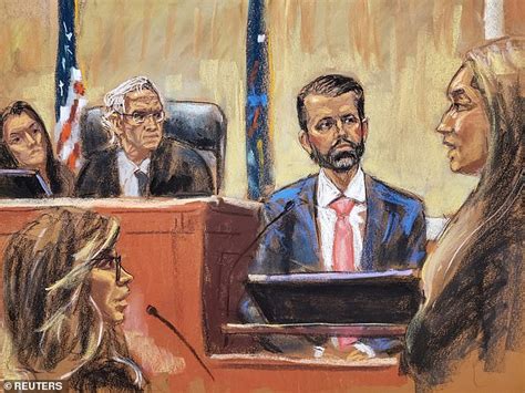 ‘Make me look sexy,’ Donald Trump Jr. said to courtroom artist