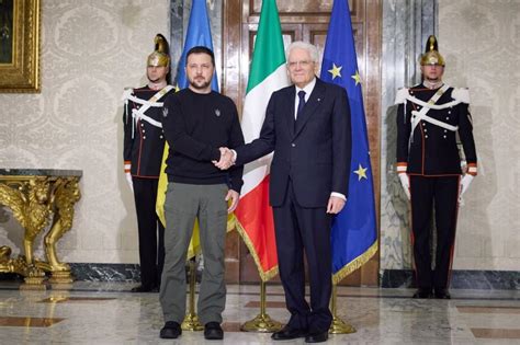 ‘We’re at your side,’ Italian president tells Zelenskyy in Rome before Ukraine leader meets pope