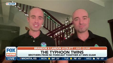 ‘We will ride it out together’: Identical twin meteorologists guide Guam through Typhoon Mawar