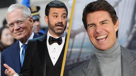 ‘Where was Tom Cruise?’ David Letterman asks Jimmy Kimmel