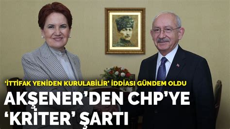 “Akşener, Ankara ve İstanbul ittifakı için kriter getirecek” iddiası