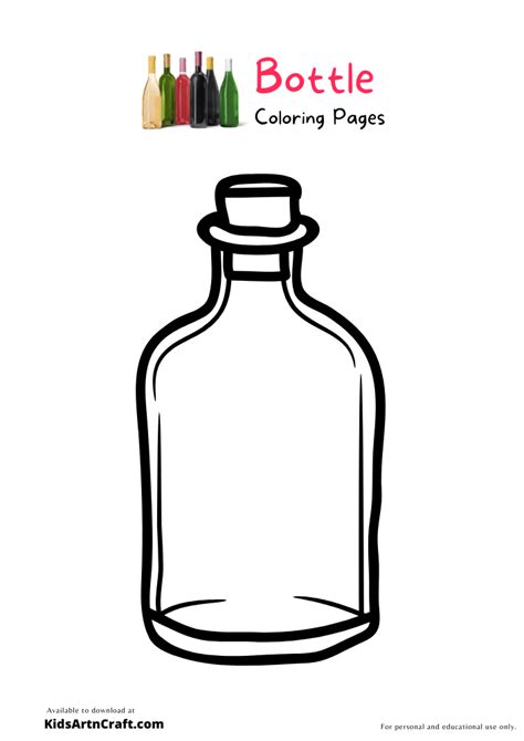 “Bottle” Coloring Page