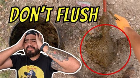 “Flushable” Wipes in the Septic Tank - YouTube