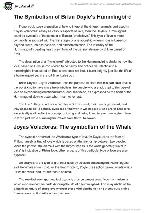 “Joyas Voladoras” by Brian Doyle. Summary and Symbolism ...