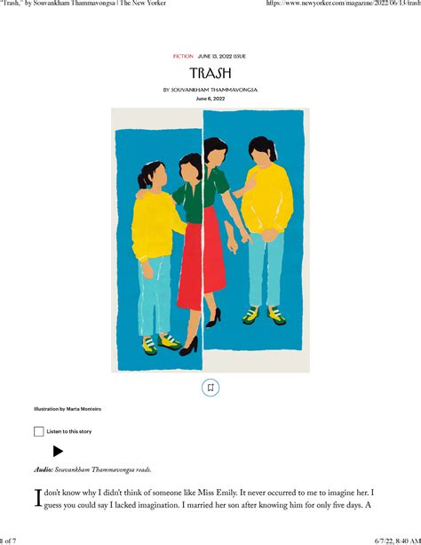 “Trash,” by Souvankham Thammavongsa The New Yorker