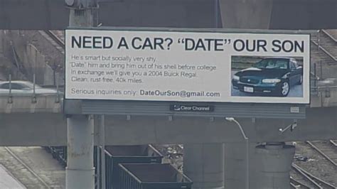 ”Date’ our son’: Billboard offers car in exchange for a date