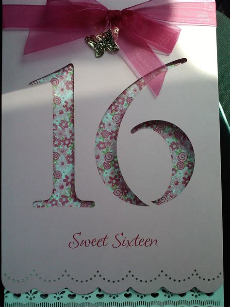 √ 30 Printable Sweet 16 Birthday Cards in 2020 16th birthday card, Printable birthday