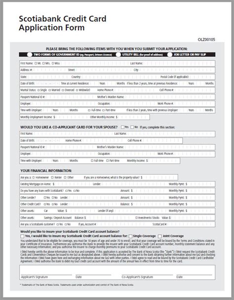 √ Free Printable Credit Card Application Form and How to Fill It