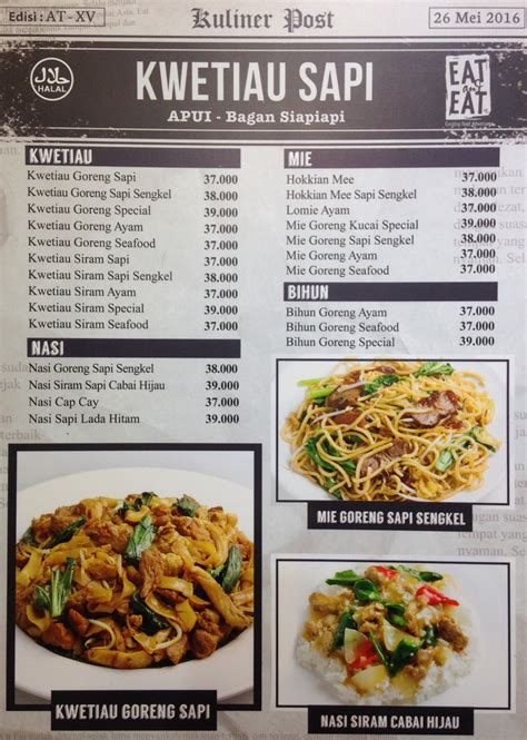 √ Harga Menu Kwetiau Bagan (Apui-Bagan Siapiapi) - HargaMenu