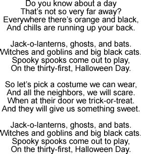 √ Lyric Song lyrics Halloween TV Commercial - Rockol