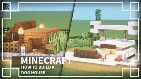⚒️[Minecraft Tutorial] Minecraft How to Make a Dog House DOG HOUSE