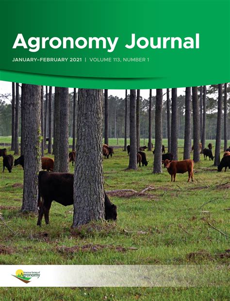 《JOURNAL OF THE AMERICAN SOCIETY OF AGRONOMY》