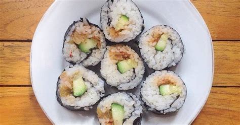 【уйևза】 Resep sushi roll tanpa cuka beras