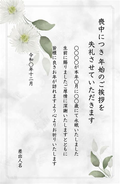 【にはプラス】 【送料無料】喪中はがき 印刷【100枚 官製はがき …