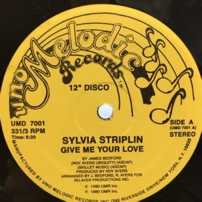 【中古:盤質AB】 Give Me Your Love : Sylvia Striplin