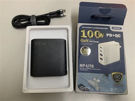 【開箱】REMAX RP-U78 戰神100W GaN 氮化鎵(2 USB-A/2 USB-C …