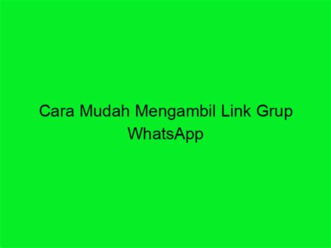 【Cara ambil link grup whatsapp】 Contoh rp car wash