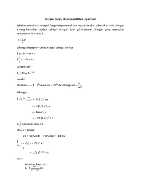 【Daftar integral dari fungsi logaritmik】 Pembengkakan jaringan karena cairan bertambah