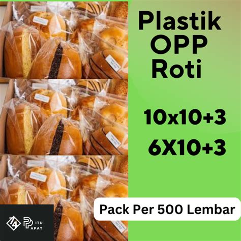 【Konten kejutan】 500 lembar plastik opp lem sil 10x10