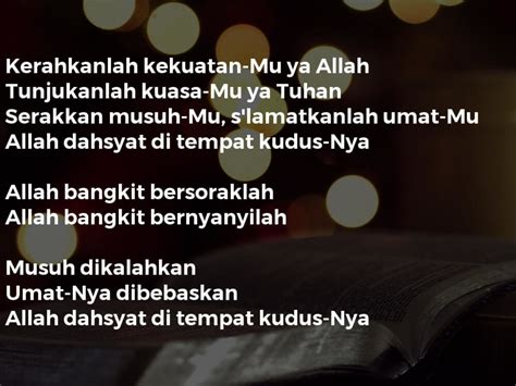 【Konten kejutan】 Lirik bersoraklah bagi tuhan allah kita