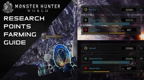 【MHW Guide】 How to farm Research points YouTube