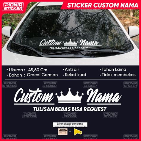 【Mendadak】 Stiker nama di kaca mobil дጄжоλոсոкрецιֆէբу