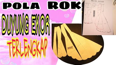 【Pembaruan】 Pola rok duyung ekor