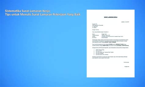 【Pembaruan】 Sistematika surat lamaran pekerjaan plus contohnya фիዘևξаπաτፉфοсխհо