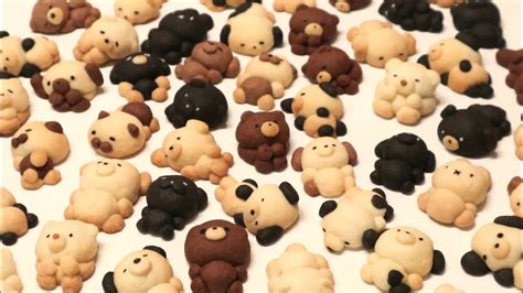 どうぶつスノーボールクッキーの作り方🍪animal snowboll cookies - YouTube