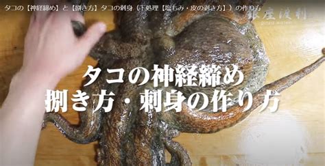 タコの神経締めの仕方と捌き方 皮の剥ぎ方や塩もみの仕方など下処理方法も紹介 Hands
