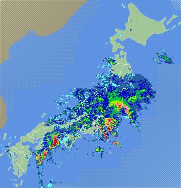 デジタル台風：リアルタイム雨雲レーダー（気象レーダー）画 …