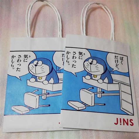 ドラえもん ジンズ JINS ショッパー 袋 ショップ袋 紙袋 メルカリ …