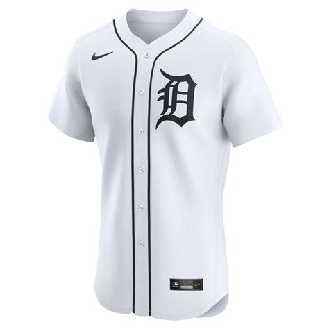 ナイキ メンズ ユニフォーム White Tigers Nike Home トップス Custom Jersey Detroit ...