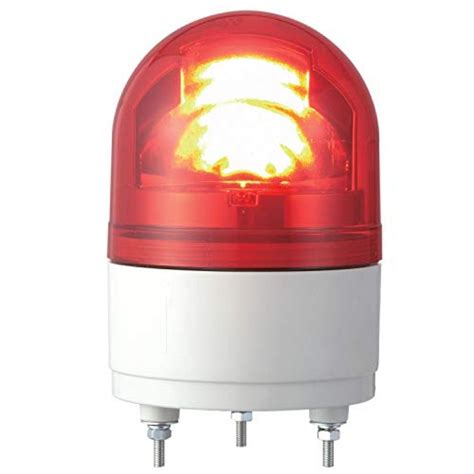 パトライト LED回転灯 AC100V φ100 赤 RHE-100-R LED