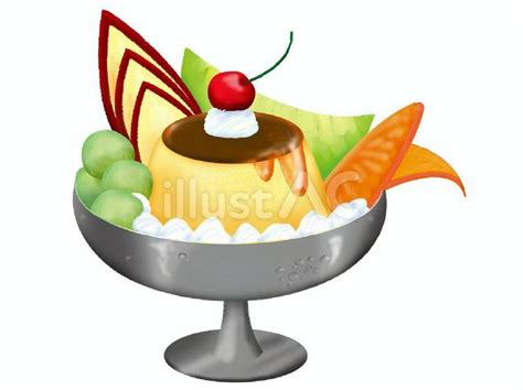 プリンアラモードイラスト No 13 無料イラストなら イラストac