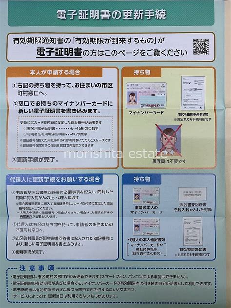 マイナンバーカード・電子証明書の更新手続き マイナンバー