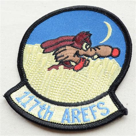 ミリタリーワッペン 117th Arefs キャラクター 狼 アメリカ空軍 メール便可 アメリカ雑貨 家具 看板 コカコーラグッズ通販 レイジーストア