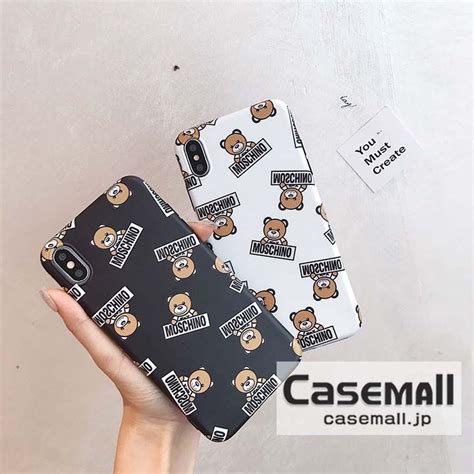 モスキーノ Iphonexrケース かわいい クマ Moschino Iphonexs Xs Maxケース ペア