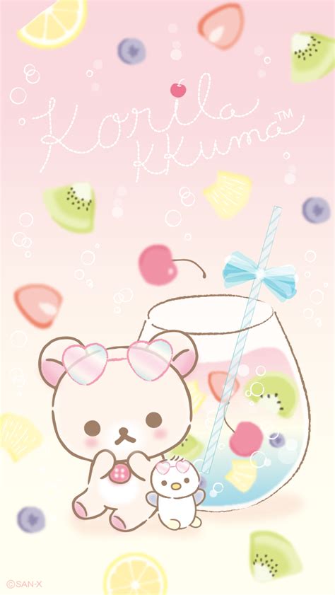 リラックマ コリラックマバケーション テーマ スマホ 壁紙 可愛い 壁紙 かわいい リラックマ イラスト