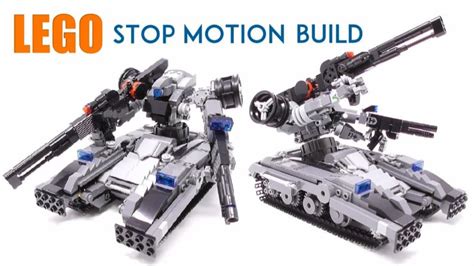 レゴで男の子大歓喜の戦車型ロボット作ってみた コマ撮りで完成していくすばらしい造形に レゴってすげぇ
