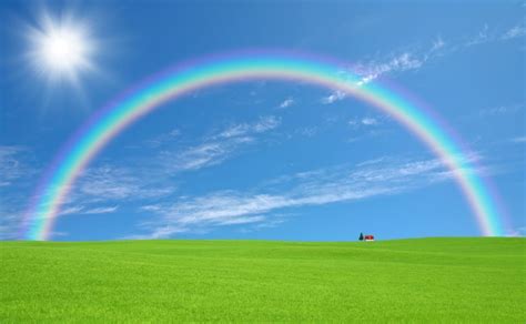 为什么在阳光的照射下，地面会出现七彩的彩虹呢？