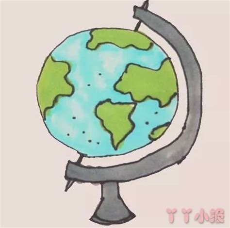 地球仪怎么画是不是圆的怎么？