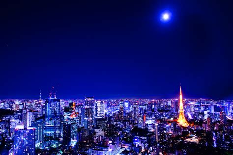 夜景 花火 イルミ 月夜 01 六本木 壁紙19x1280 壁紙館