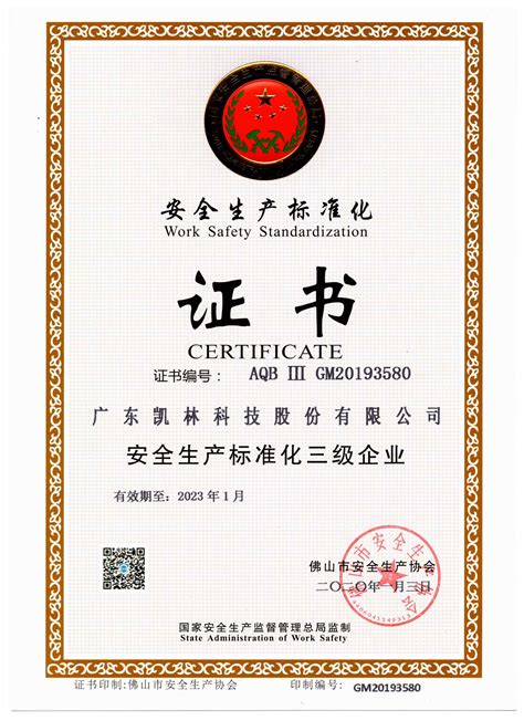 广州市工贸企业三级安全标准化达标企业使用什么标？