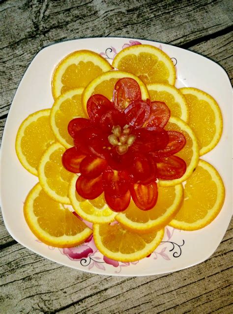 水果拼盘橙子花样切法